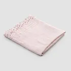 Heavy Linen Bath Towel with Italian Quality Poema Lace 2 Colors - Castle Viadurini