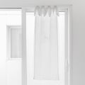 Curtain with Linen Gauze and White Organza of Elegant Design - Tapioca