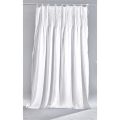 White Light Linen Curtain with Ribbed, Italian Quality Design - Tafta