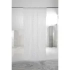 Retro Light Linen Curtain with Organza and Italian Luxury Embroidery - Marinella Viadurini