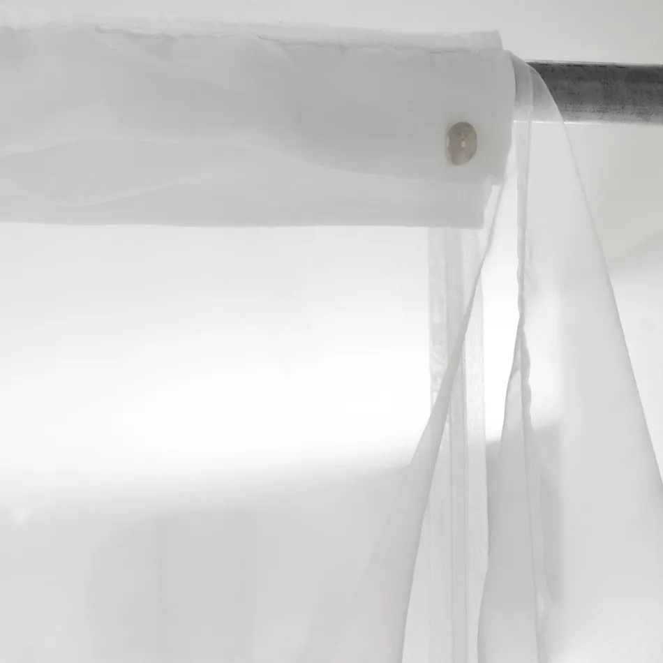 Elegant Luxury Organza Curtain Quality Design Made in Italy - Organdy Viadurini