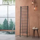 Black Carbon Steel Hydraulic Radiator Made in Italy - Raggio Viadurini