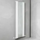 Design Vertical Bathroom Radiator in Steel with 587 W Mirror - Picchio Viadurini