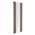 Design Vertical Bathroom Radiator in Steel with 587 W Mirror - Picchio Viadurini