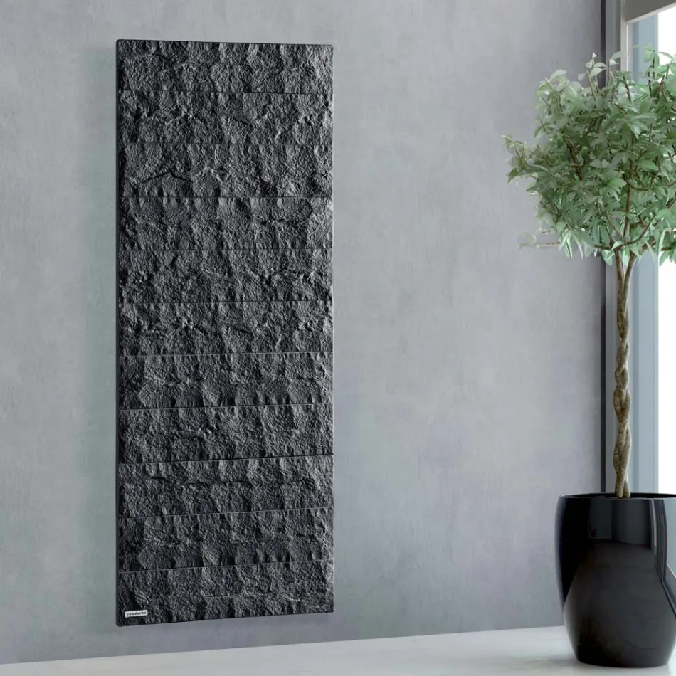 Decorative radiator with hydraulic system in Italian marble powder - Terraa Viadurini