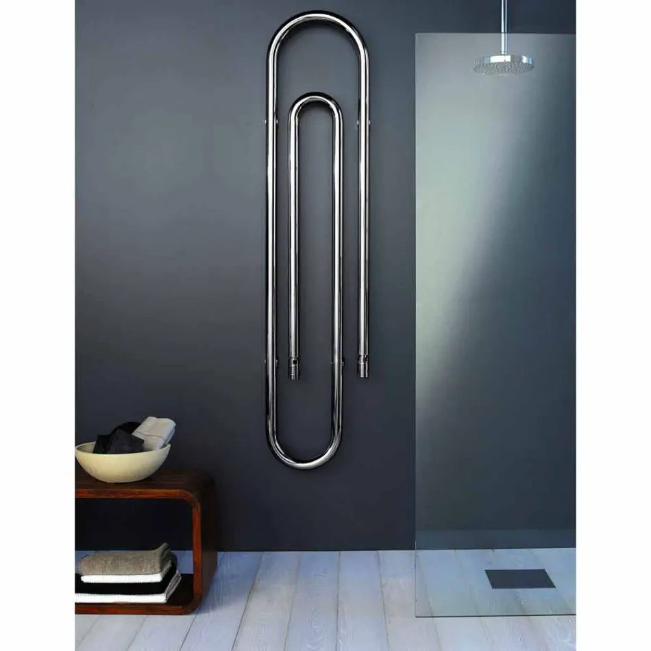 Thermowell design Hydraulic shutter with chromed finish by Scirocco H Viadurini