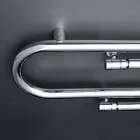 Thermowell design Hydraulic Graffiti with chromed finish by Scirocco H Viadurini