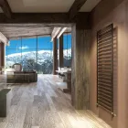 Colored electric heating, modern design, Winter by Scirocco H Viadurini