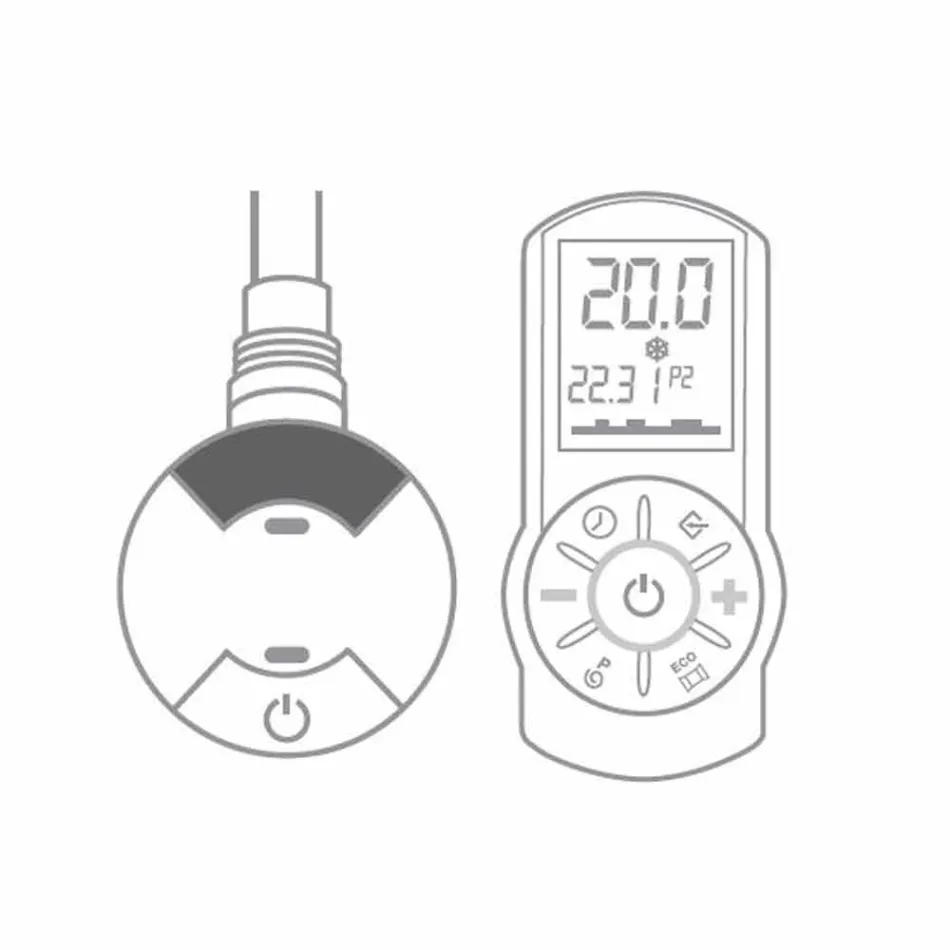 Design Electric Radiator for Living Room or Bathroom with 1000 W Led - Shine Viadurini