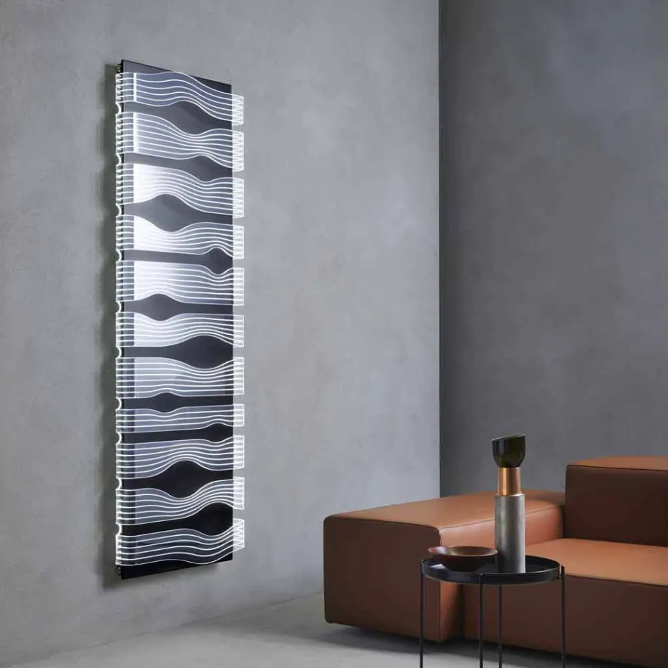 Design Electric Radiator for Living Room or Bathroom with 1000 W Led - Shine Viadurini