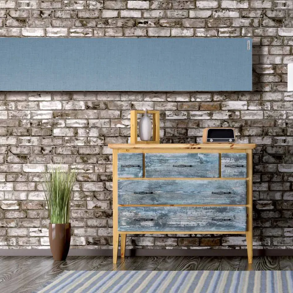 Electric radiator up to 1400W in Italian marble powder - Texturee Viadurini