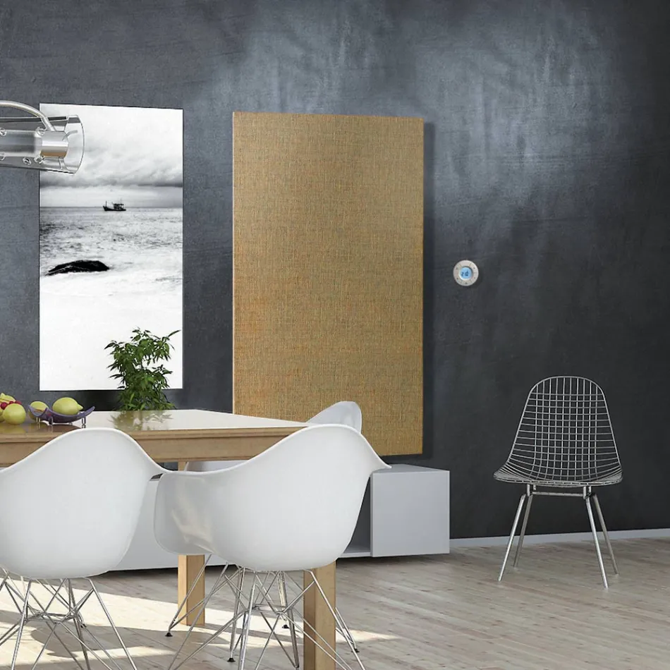 Electric radiator up to 1400W in Italian marble powder - Texturee Viadurini