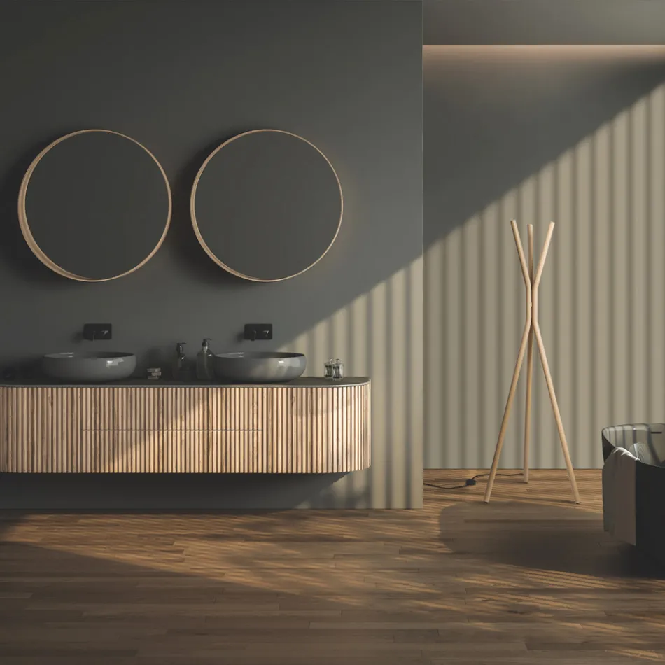 Free-Standing Steel Electric Radiator with Foot Switch - Tree Viadurini