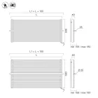 Beige Carbon Steel Electric Radiator Made in Italy - Solaris Viadurini