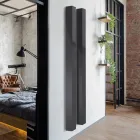 Electric Radiator in Carbon Steel with Two Finishes Made in Italy - Ember Viadurini
