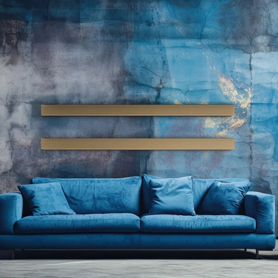 Electric Radiator in Carbon Steel with Two Finishes Made in Italy - Ember Viadurini