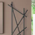 Electric Steel Radiator with Round Section Tubes Made in Italy - Random Viadurini