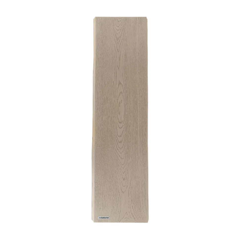 Electric radiator in Italian marble powder with wood effect - Wood50 Viadurini