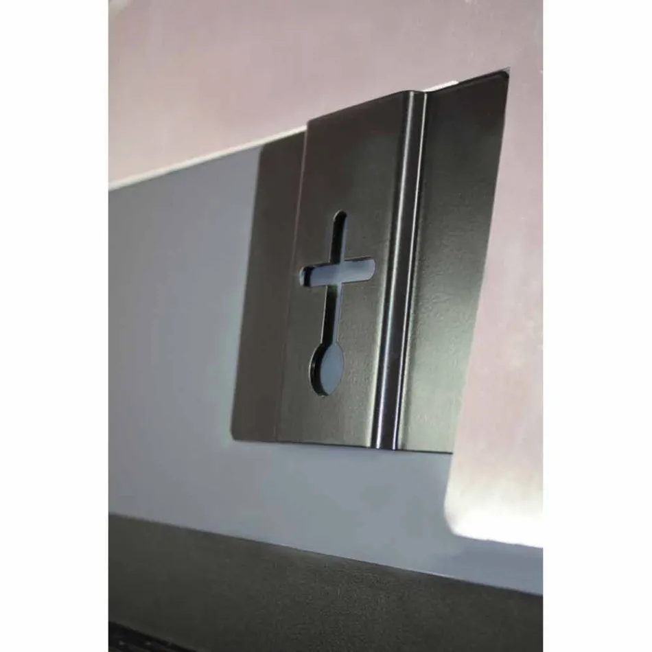 Electric tempered glass radiator with Jonny stone finish Viadurini