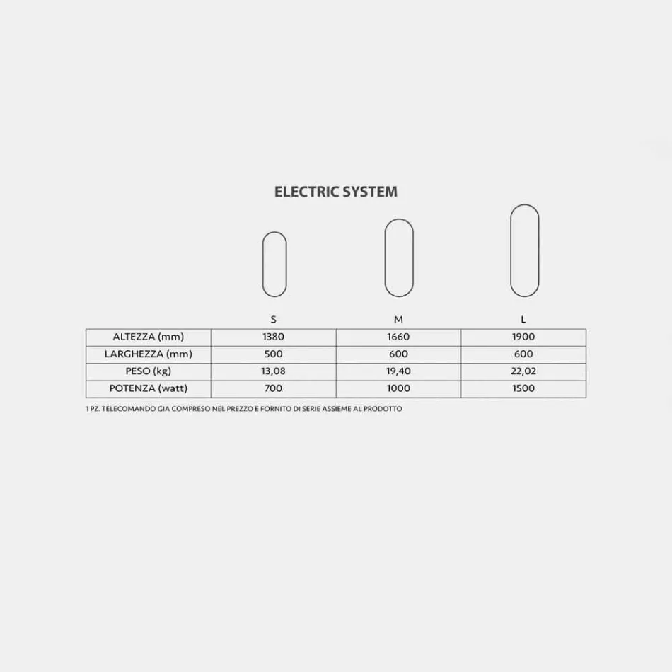 Modern electrically adjustable thermocouple with Brian photo Viadurini
