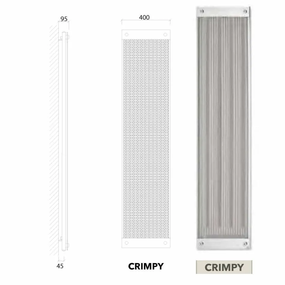 Contemporary modern electric vertical heating electric appliance by Scirocco H Viadurini