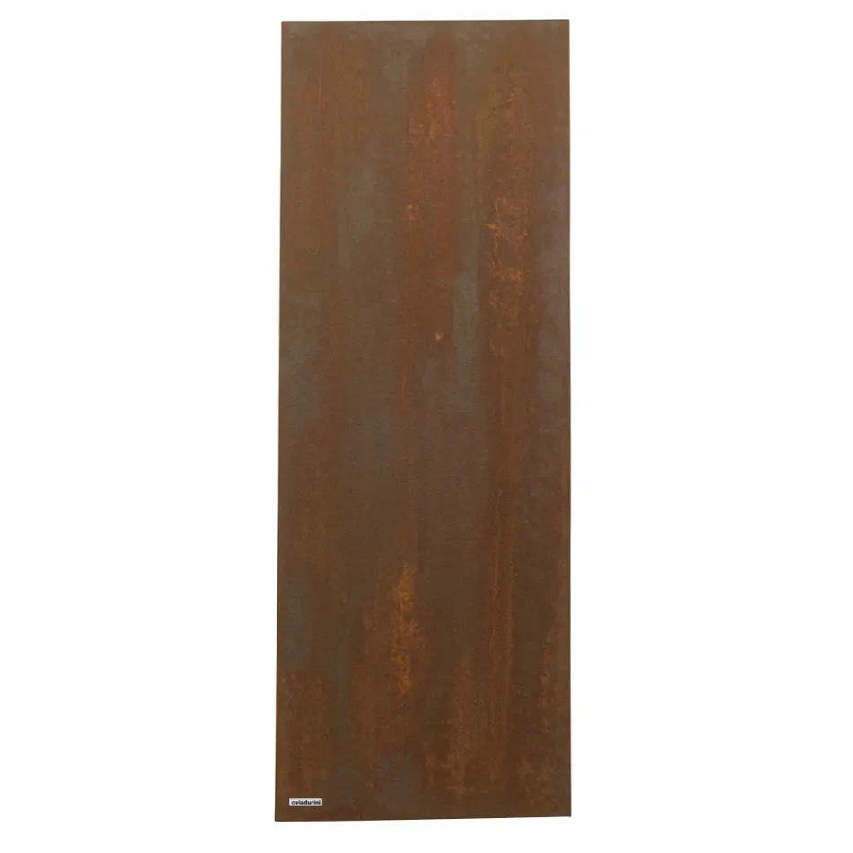 Hybrid radiator with Corten finish in Italian marble powder - Lines Viadurini