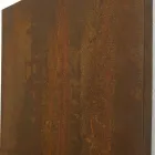 Hybrid radiator with Corten finish in Italian marble powder - Lines Viadurini
