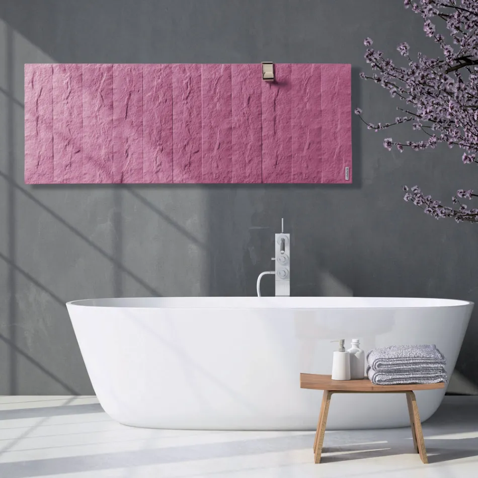 Hybrid radiator up to 1400 Watt in Italian marble powder - Terraa Viadurini