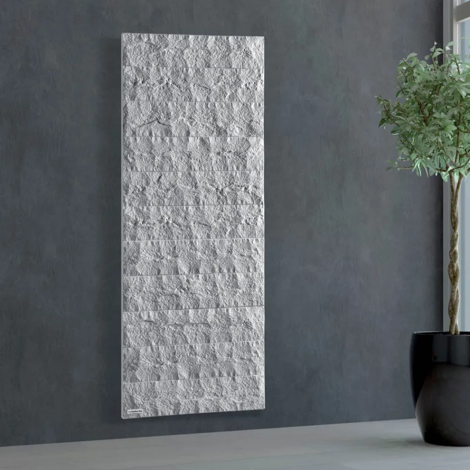 Hybrid radiator up to 1400 Watt in Italian marble powder - Terraa Viadurini