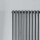 Hydraulic radiator with horizontal collectors in carbon steel - cherries Viadurini