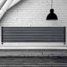 Hydraulic radiator with vertical collectors and horizontal pipes - Composed Viadurini