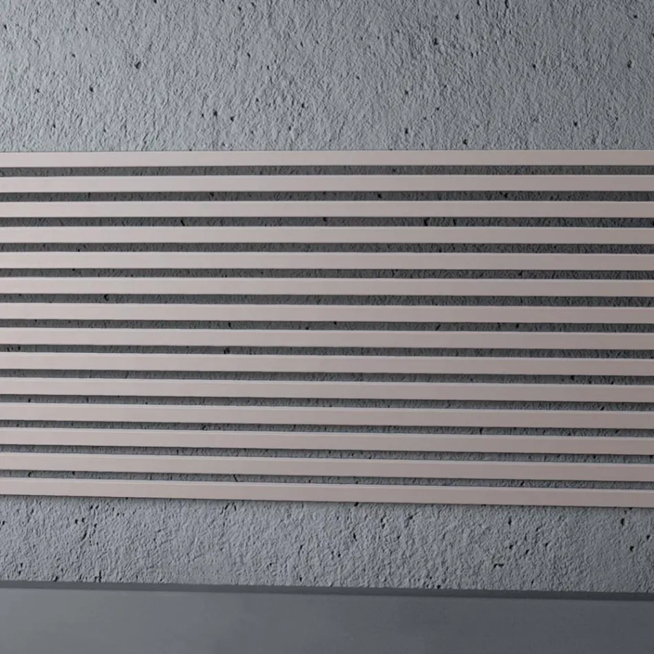 Hydraulic Radiator with Single Square Section Elements Made in Italy - Nougat Viadurini