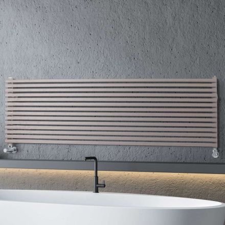 Hydraulic Radiator with Single Square Section Elements Made in Italy - Nougat Viadurini