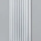 Hydraulic Radiator with Flat Elements in Traffic White Steel - Plum Viadurini