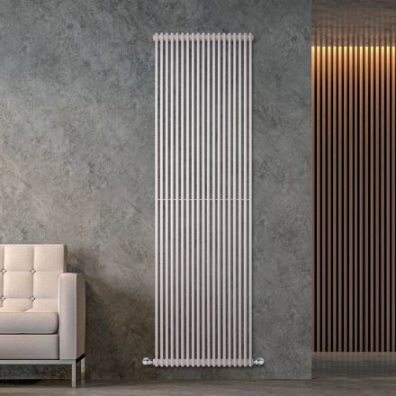Hydraulic radiator with a series of vertical elements made in Italy - carbon Viadurini