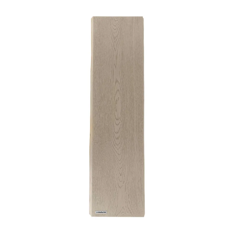 Hydraulic radiator with wood finish in Italian marble powder - Wood50 Viadurini