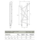 Steel Hydraulic Radiator with Round Section Pipes Made in Italy - Random Viadurini