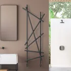 Steel Hydraulic Radiator with Round Section Pipes Made in Italy - Random Viadurini