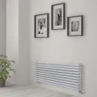 Hydraulic Radiator in Steel Pure White Finish Made in Italy - Cookies Viadurini