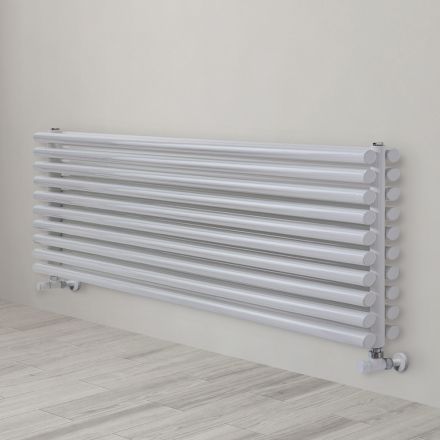 Hydraulic Radiator in Steel Pure White Finish Made in Italy - Cookies Viadurini