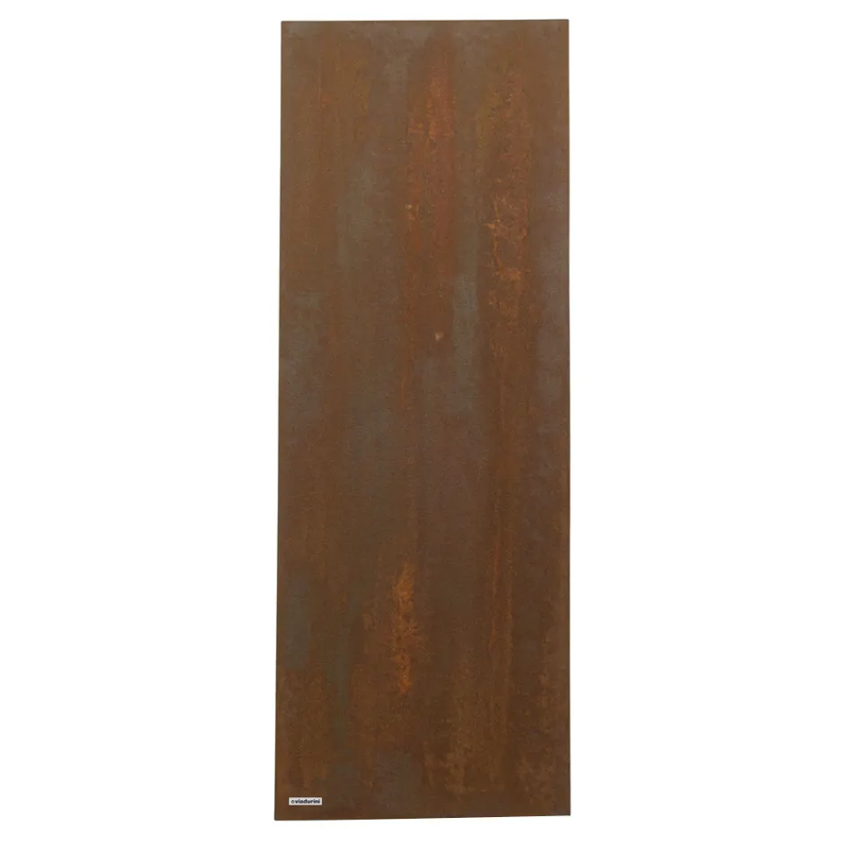 Hydraulic radiator in Italian Marble Powder with Corten effect - Lines Viadurini