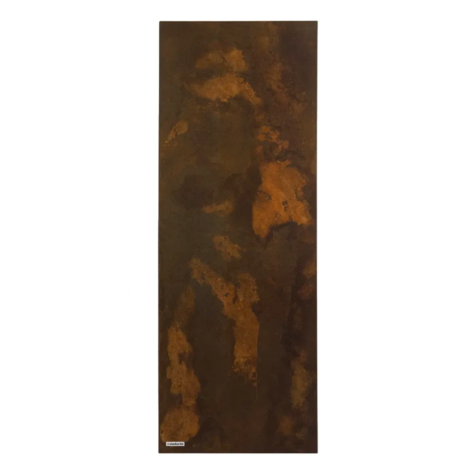Hydraulic radiator in Italian Marble Powder with Corten effect - Lines Viadurini
