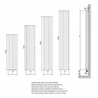 Modern Design Hydraulic Wall-Mounted Radiator up to 700 W - 100 Lines Viadurini