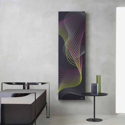 Modern Electric Wall-Mounted Radiator in Steel with 1000 Watt Decoration - Kelvin Viadurini