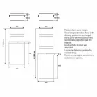Radiator Towel Rack Vertical Design Hydraulic up to 719 watts - Rebel Viadurini