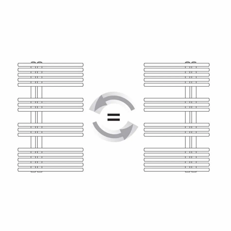 Modern Design Wall Mounted Towel Warmer Up to 690 W - Peacock Viadurini