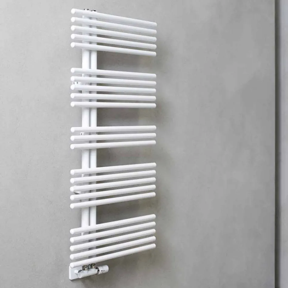 Modern Design Wall Mounted Towel Warmer Up to 690 W - Peacock Viadurini