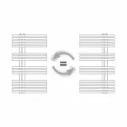 Radiator Chrome Towel Warmer in Steel Hydraulic Design 483 W - Pavone Viadurini