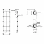 Radiator Electric Towel Warmer Chrome in Brass Design 200 W - Caesar Viadurini