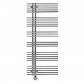 Electric heated towel rail in chromed steel design 700 W - Peacock